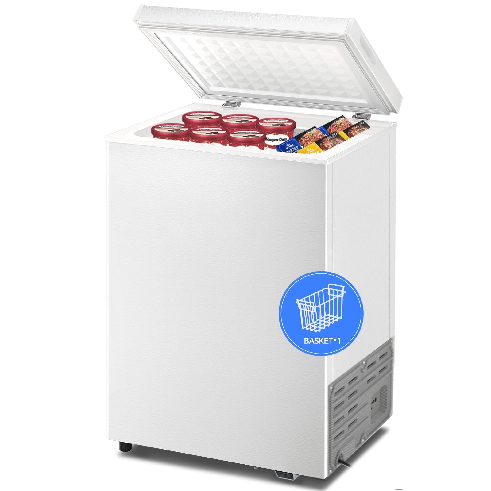 Amazon.com: Kismile 2.8 Cubic Feet Chest Freezer with